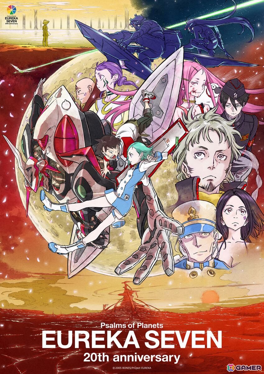 アニメ「交響詩篇エウレカセブン」河森正治氏らスタッフ陣からの20周年お祝いコメントが公開!「20周年記念展」のチケットも販売中の画像