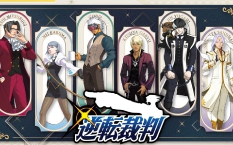 「逆転裁判」シリーズの“歴代検事”がカプくじに集結!選べるアクリルパネルや証明写真風ステッカーなどが賞品に