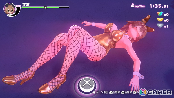 「へべれけ ばにーがーでん」のパッチ1.0.1が配信！パンツを108枚集めた紳士へのご褒美として黄金に輝くバニースーツ「ゴールデンバニー」が追加の画像