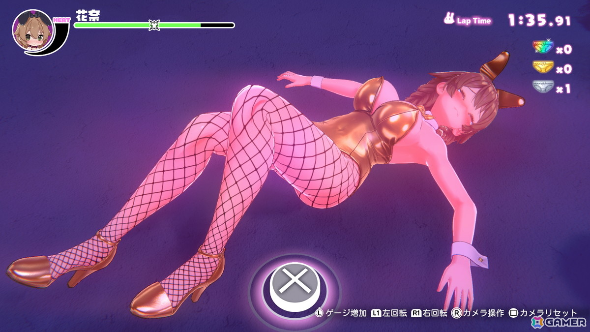 「へべれけ ばにーがーでん」のパッチ1.0.1が配信！パンツを108枚集めた紳士へのご褒美として黄金に輝くバニースーツ「ゴールデンバニー」が追加の画像5