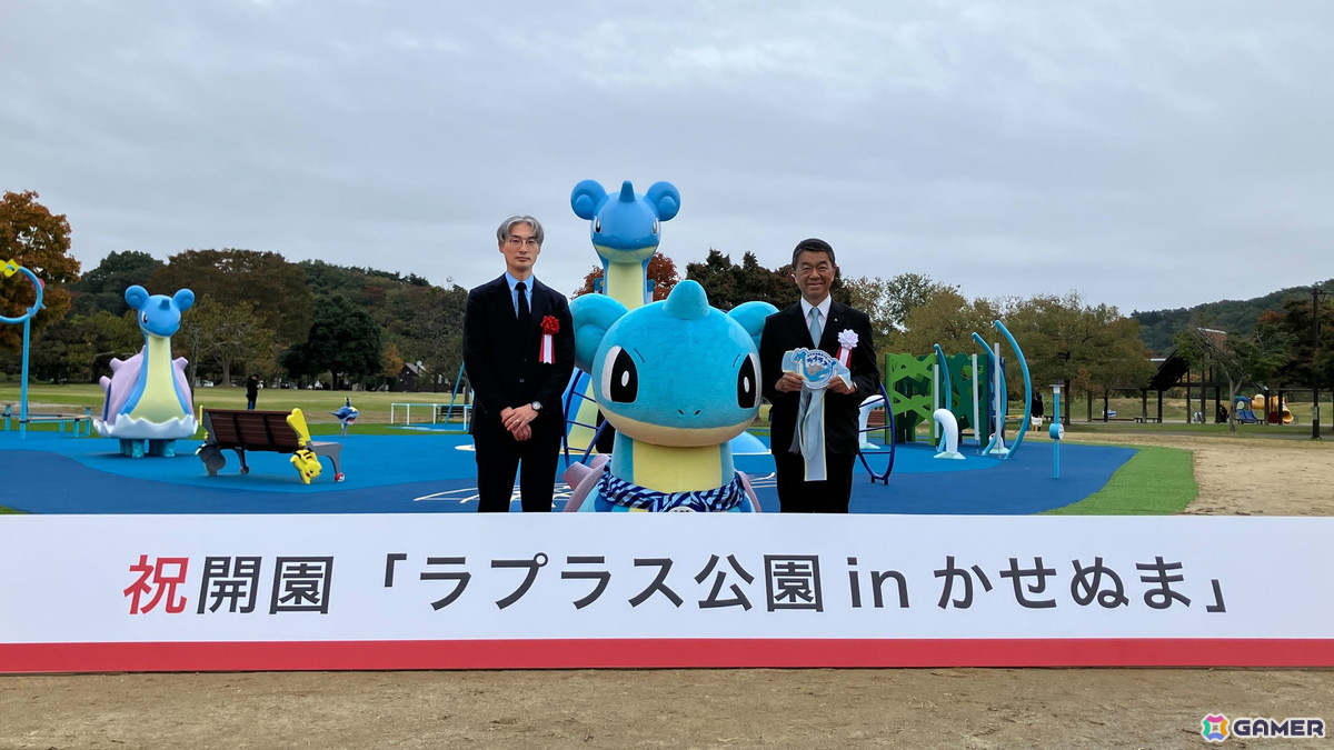 「ラプラス公園」が宮城県・モリリン加瀬沼公園内に開園！新たなポケモンマンホール「ポケふた」もお披露目の画像