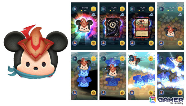 「LINE：ディズニー ツムツム」パズルプレイ中に変身するロルカナ オーロラ〈変身〉、ロルカナ ティンカー・ベル〈変身〉やロルカナ ミッキーが11月1日に追加！の画像4