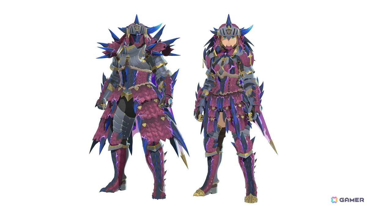 主人公の重ね着：蒼鱗レウスV装備