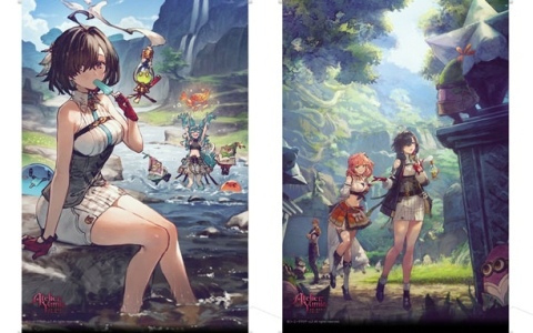 「ユミアのアトリエ」べにたま氏による描き下ろしB2タペストリーや“見つめ合えるBIGアクリルスタンド”などの新グッズ&オンラインくじが販売開始!の画像