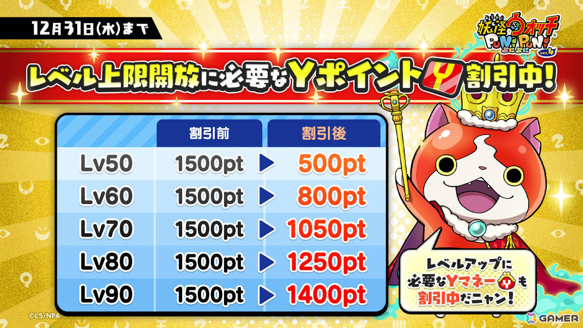 妖怪ウォッチ ぷにぷに」10周年記念イベント第1弾が開催！キング ジバニャンやぷにオーカンがガシャに登場 | Gamer