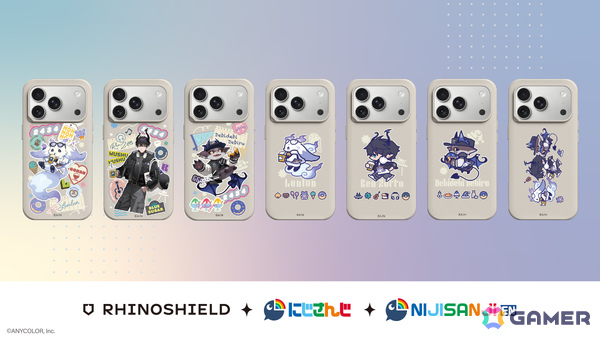 RHINOSHIELD×にじさんじのコラボが発表！ルンルンさん、でびでび・でびるさん、レン ゾットさんのキャンパスライフをテーマにしたスマホケースなどが登場の画像2