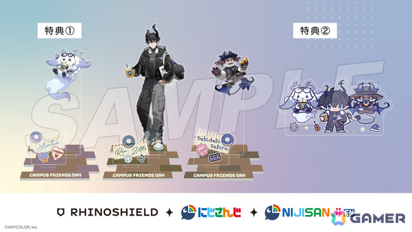 RHINOSHIELD×にじさんじのコラボが発表！ルンルンさん、でびでび・でびるさん、レン ゾットさんのキャンパスライフをテーマにしたスマホケースなどが登場の画像4