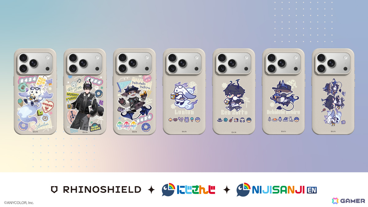 RHINOSHIELD×にじさんじのコラボが発表！ルンルンさん、でびでび・で