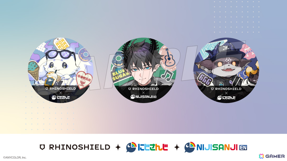 RHINOSHIELD×にじさんじのコラボが発表！ルンルンさん、でびでび・で