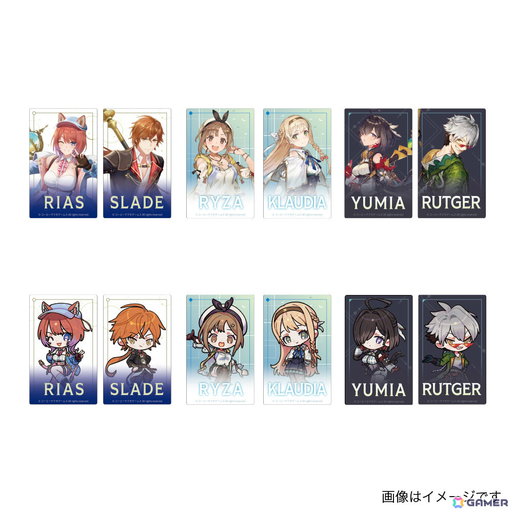 「アトリエ」シリーズとヴィレヴァンのコラボグッズが登場!ライザ、リアス、ユミアら6名のPOP風アクリルバッジなどがラインナップの画像