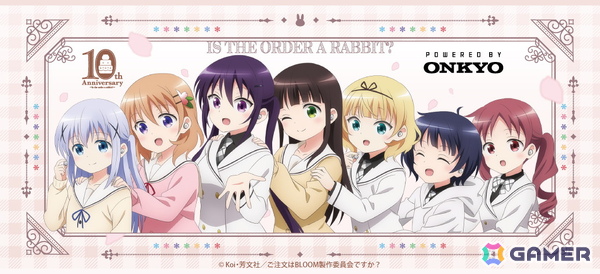 TVアニメ「ご注文はうさぎですか？」10周年記念コラボレーションモデルのワイヤレスイヤホンが登場！ココア、チノなど7キャラの新規録り下ろしボイスを搭載の画像1
