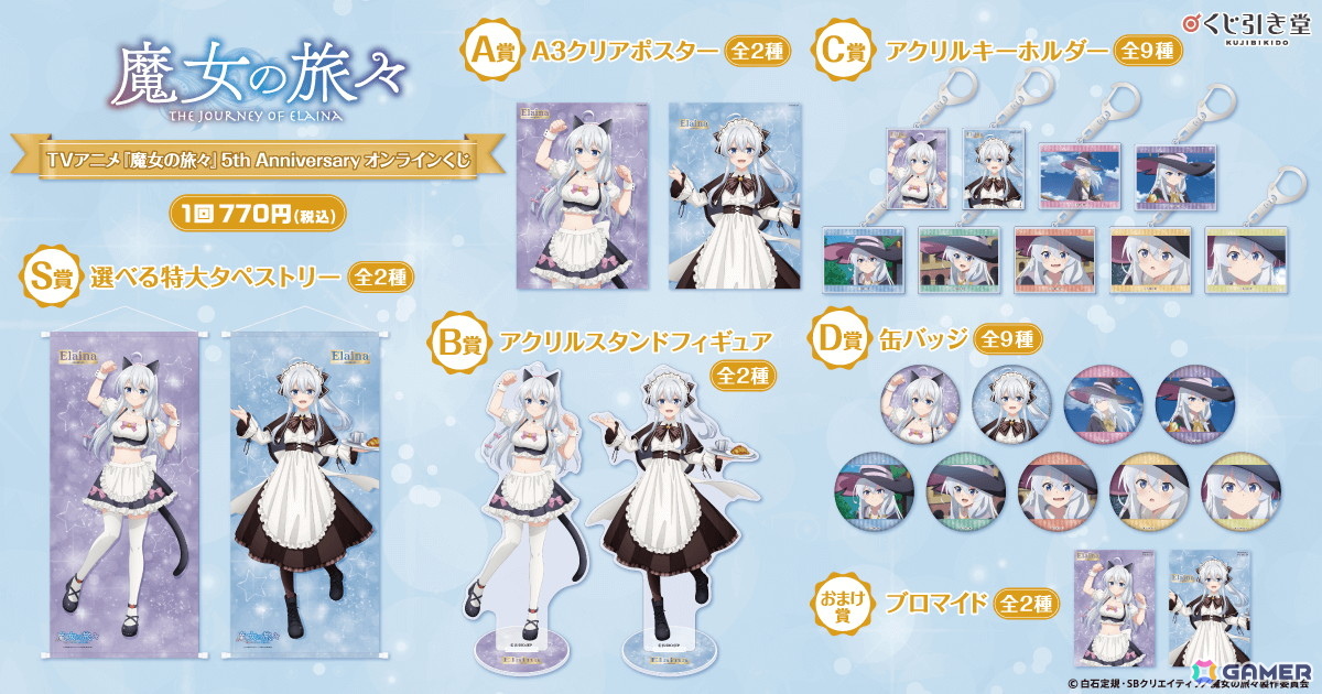 TVアニメ「魔女の旅々」放送5周年を記念したイレイナの新規描き下ろし