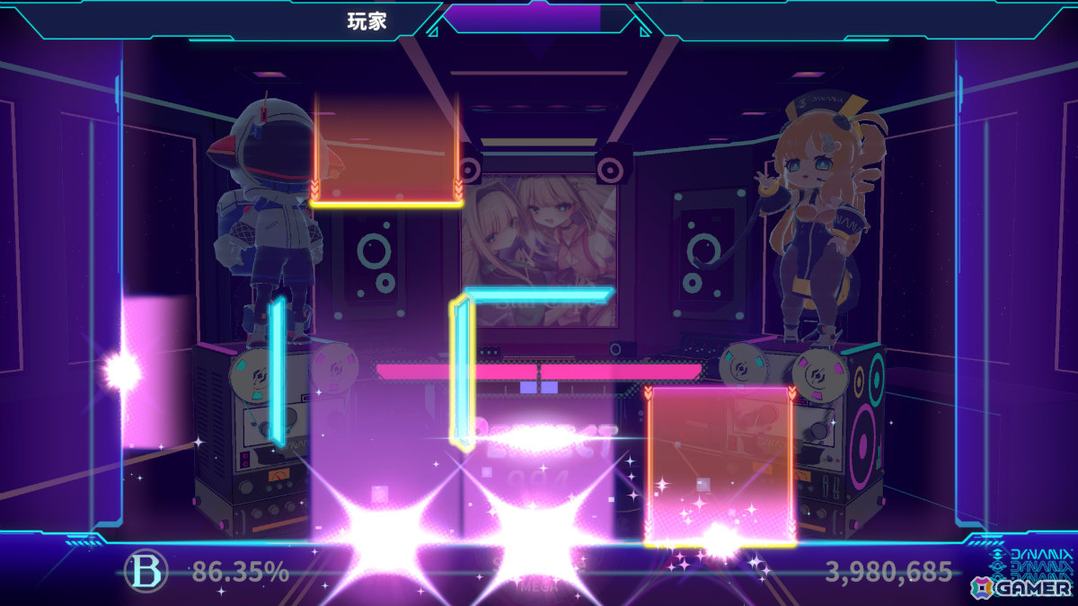 三面落下リズムゲーム「Dynamix Universe」OBTが11月6日より開始!開始時には28曲が登場、新システムの先行体験も可能の画像