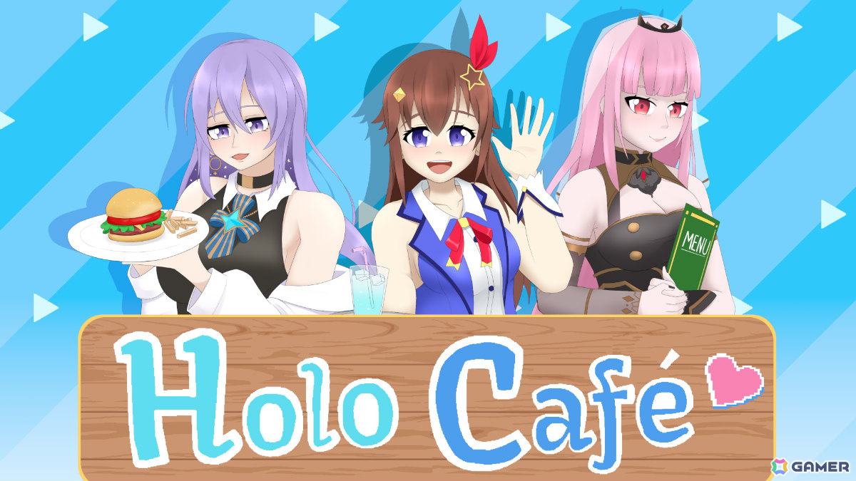 ホロライブのカフェ経営シミュレーション「HoloCafe」Steamページが公開！ときのそらさんら17名のタレントを雇って最高のカフェを目指そうの画像