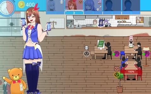 ホロライブのカフェ経営シミュレーション「HoloCafe」Steamページが公開！ときのそらさんら17名のタレントを雇って最高のカフェを目指そう