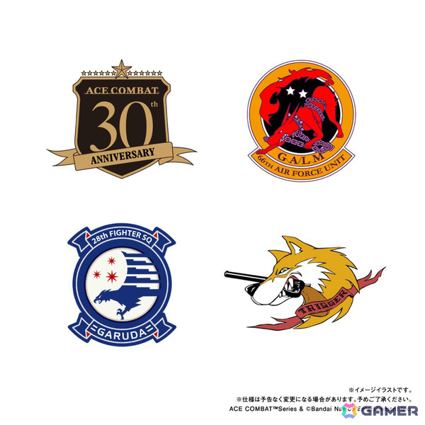・セットB「ガルム隊」、「ガルーダ隊」、「トリガー」、「30周年ロゴ」