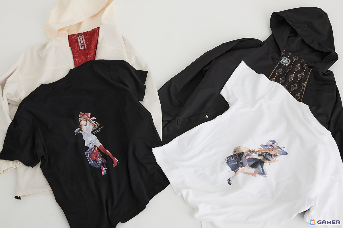 「東方Project」霊夢と魔理沙がモチーフのコラボアウター&TシャツがSuperGroupiesより登場!Tシャツには「ののこ」氏のイラストをプリントの画像