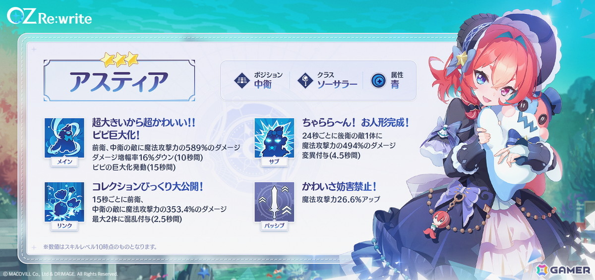 「OZ Re:write」に「共同創造プロモーション」出身キャラクターの乙姫(CV:大空直美)が実装!の画像