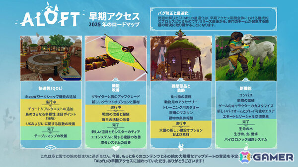 「Aloft」大型アップデート「Bloom ＆ Blight」が配信！ワールド生成、生態系の回復、技術ツリーの進行、探索や戦闘システムなどあらゆる要素を刷新の画像7