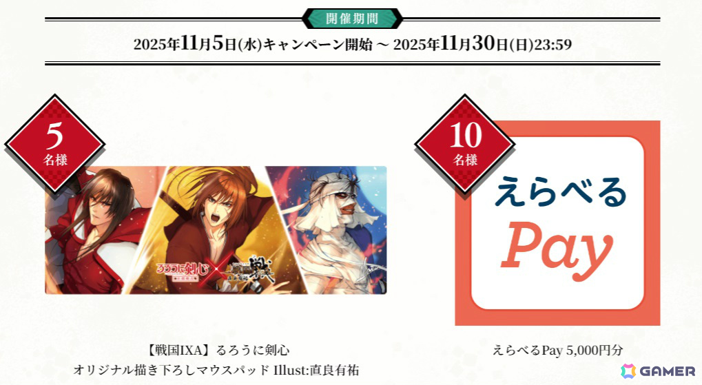 「戦国IXA」でTVアニメ「るろうに剣心 －明治剣客浪漫譚－ 京都動乱」コラボ第二弾が開催！直良有祐氏描き下ろしの相楽左之助【天】、斎藤一【天】が新たに登場の画像12