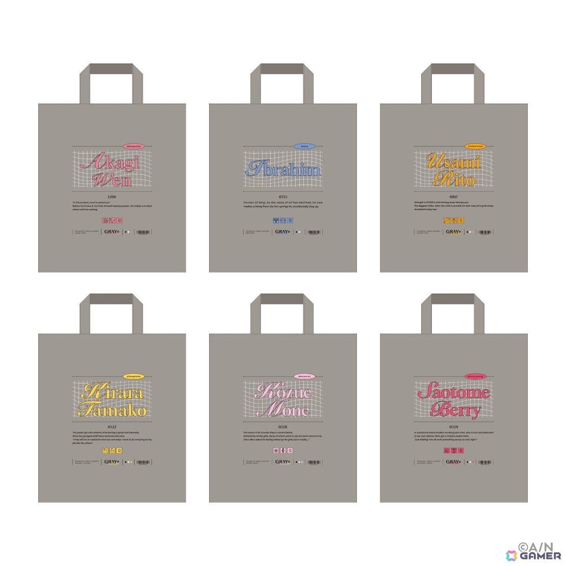 にじさんじより「GRAY×ACCENT」グッズが11月6日18時から販売開始