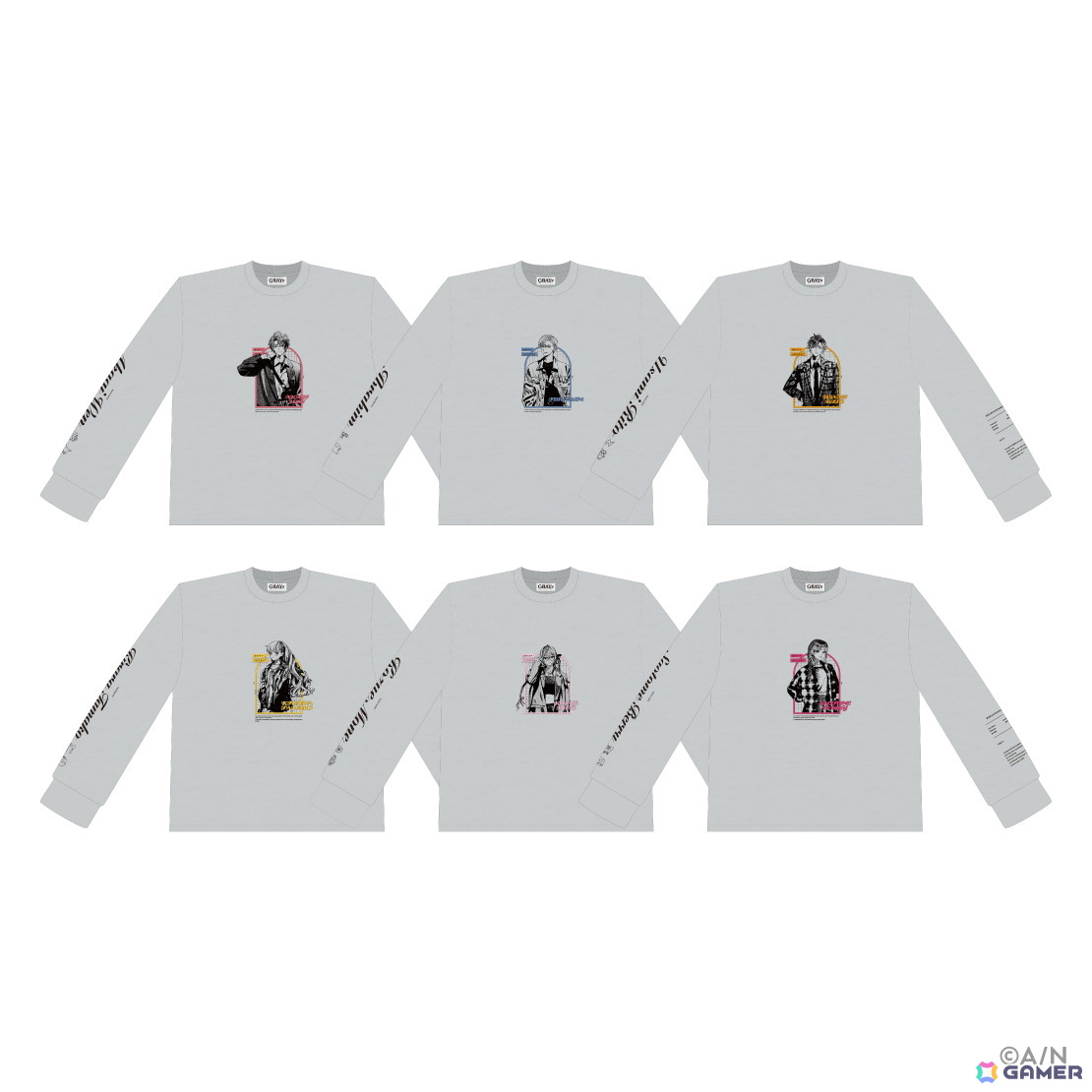 にじさんじより「GRAY×ACCENT」グッズが11月6日18時から販売開始!イブラヒムさんや雲母たまこさんら6名が参加の画像