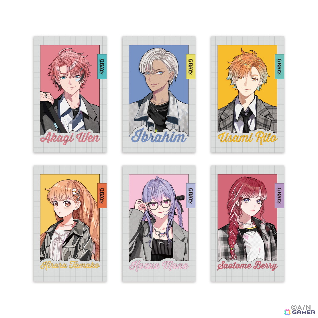 にじさんじより「GRAY×ACCENT」グッズが11月6日18時から販売開始