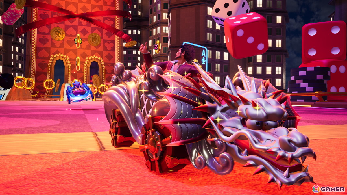 「ソニックレーシング クロスワールド」で無料アップデート「春日一番（「龍が如く」）」が配信！声優・中谷一博さんによるプレイ動画も公開の画像