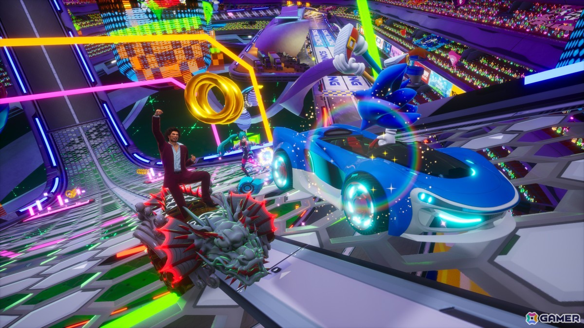 「ソニックレーシング クロスワールド」で無料アップデート「春日一番（「龍が如く」）」が配信！声優・中谷一博さんによるプレイ動画も公開の画像