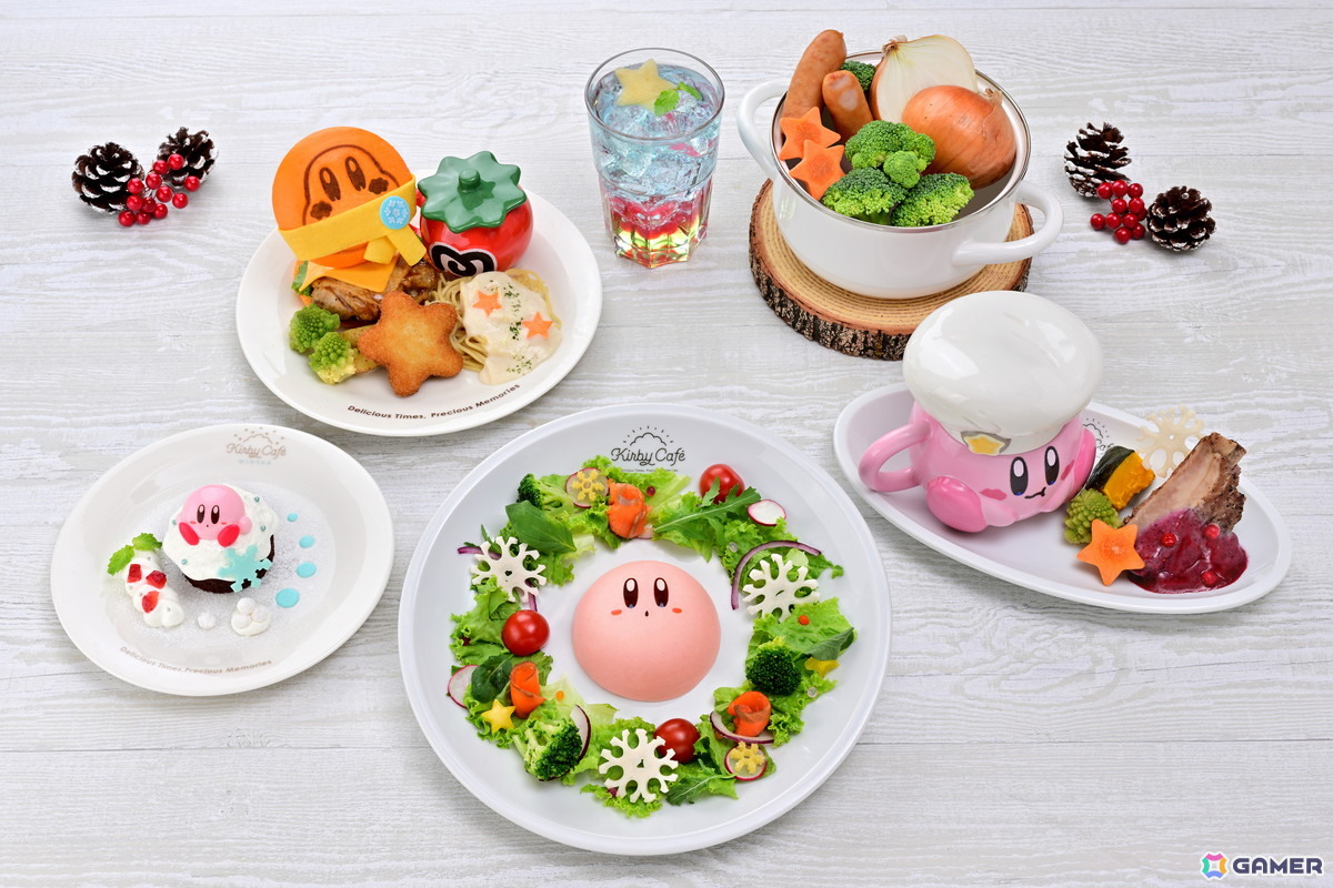 「カービィカフェ WINTER 2025」が11月12日より開催！冬ならではのメニューやグッズが登場の画像