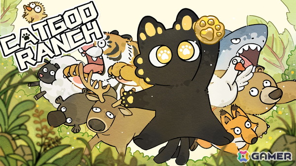 「Cat God Ranch」のPS5/Xbox版が11月20日に配信！猫神様にお供え物を献上するため動物を組み合わせて牧場を経営するローグライク農場シムの画像1