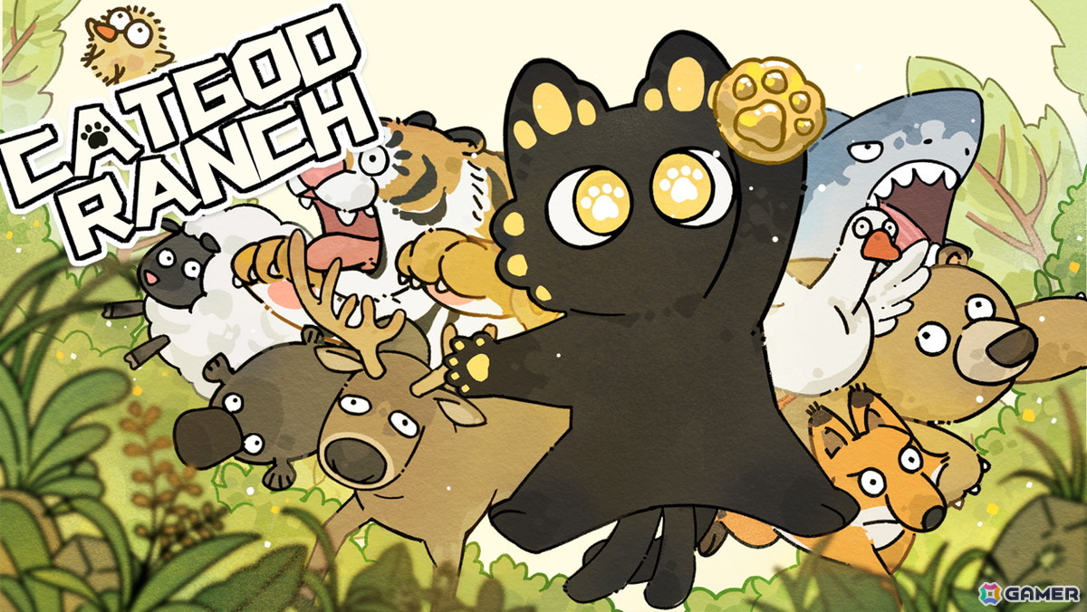 「Cat God Ranch」のPS5/Xbox版が11月20日に配信!猫神様にお供え物を献上するため動物を組み合わせて牧場を経営するローグライク農場シムの画像