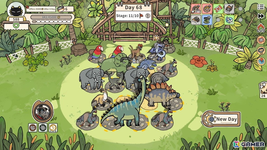 「Cat God Ranch」のPS5/Xbox版が11月20日に配信！猫神様にお供え物を献上するため動物を組み合わせて牧場を経営するローグライク農場シムの画像2