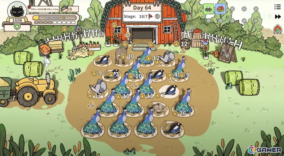 「Cat God Ranch」のPS5/Xbox版が11月20日に配信！猫神様にお供え物を献上するため動物を組み合わせて牧場を経営するローグライク農場シムの画像4