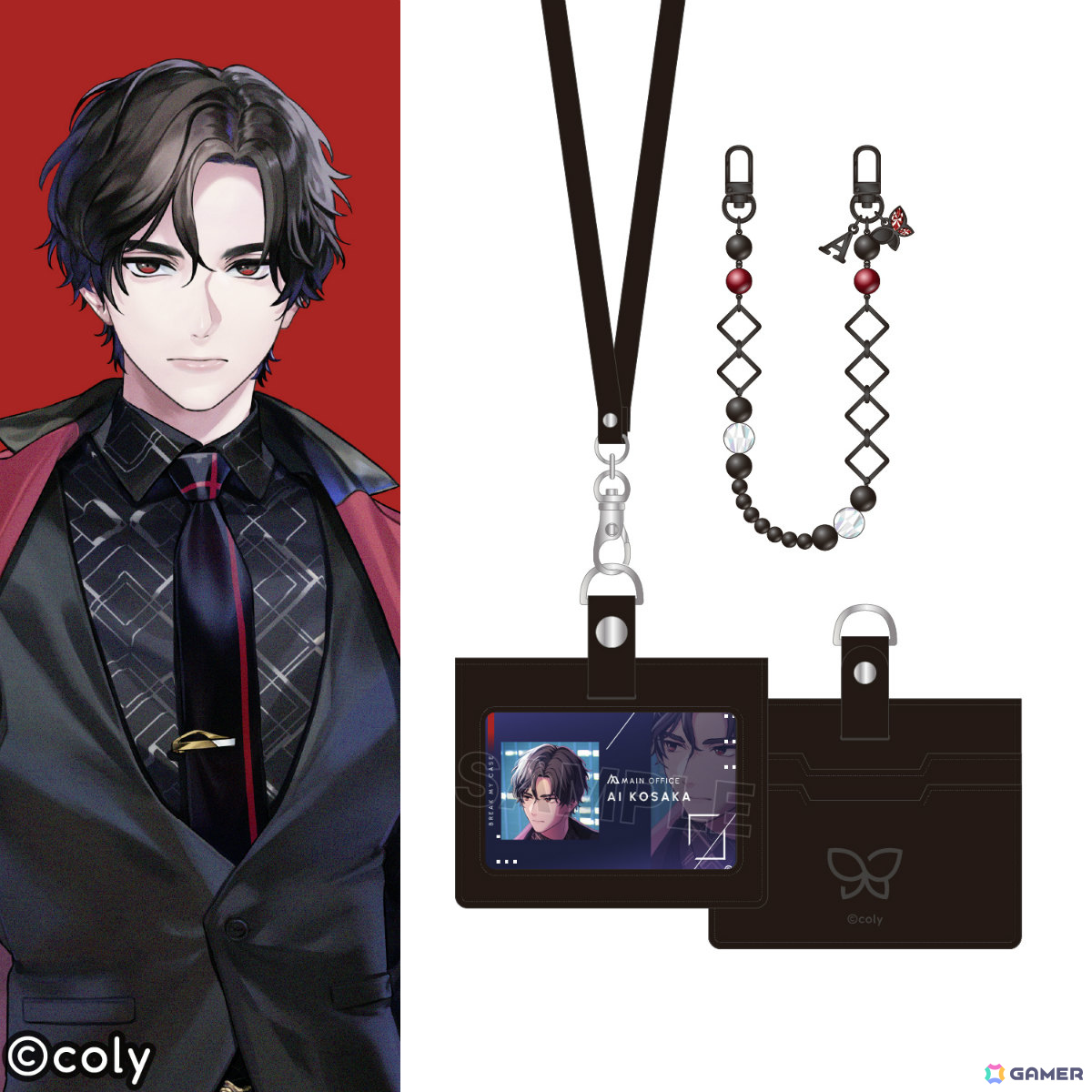 「ブレイクマイケース」所属ごとにデザインされたキーケースや各キャラをイメージしたビーズストラップ＆IDカードケースセットがSuperGroupiesより登場！の画像