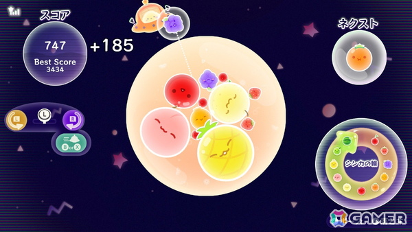 「スイカゲーム ぷらねっと」を先行体験！円形ステージでのプレイフィールの良さに加え、“即ゲームオーバー”の回避など前作からのフィードバックも反映の画像6