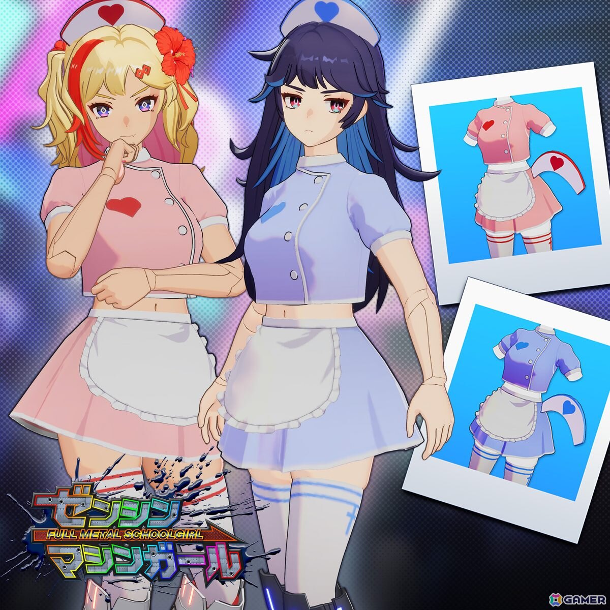 「ゼンシンマシンガール」11月6日配信の追加コスチュームを紹介するプレイ動画が公開！の画像
