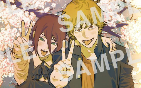 劇場版「チェンソーマン レゼ篇」入場者プレゼント第五弾は藤本タツキ氏描き下ろしによる制服姿のデンジ＆レゼのインスタントフォト風ビジュアル！