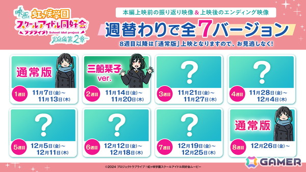 映画「ラブライブ！虹ヶ咲学園スクールアイドル同好会 完結編 第2章」栞子、ミア、璃奈、せつ菜、愛のダンスシーンと主題歌をつないだディレクターズカットPVが公開！の画像2