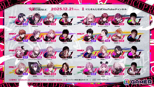 にじさんじ所属・葛葉さん主催の「スト6」大会「KZHCUP RUMBLE in