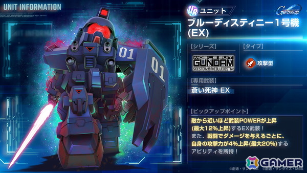 「SDガンダム ジージェネエターナル」全世界700万DL突破記念のダイヤ3,000個がプレゼント中！ストーリーイベント「機動戦士ガンダム外伝 THE BLUE DESTINY」もの画像5