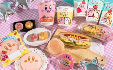 「カービィたちの超まんぞくフェス」がファミマで開催！カービィフェイスのりんご蒸しパンやワープスターをイメージしたサンドイッチなどがラインナップ