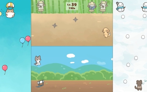 4画面のどうぶつたちを同時操作するマルチタスクアクション「どうぶつテンヤワンヤ」がiOS/Androidで配信！