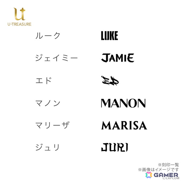 「ストリートファイター6」ルーク、ジェイミー、ジュリなどのイメージカラーと名前の刻印があしらわれたリングネックレスが登場！の画像14