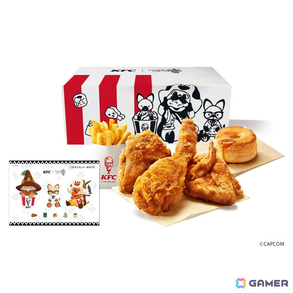 「モンスターハンターワイルズ」ケンタッキーフライドチキンとした「モンハンコラボパック」が11月19日より販売！ゲーム内アイテムや抽選でグッズも手に入るの画像7