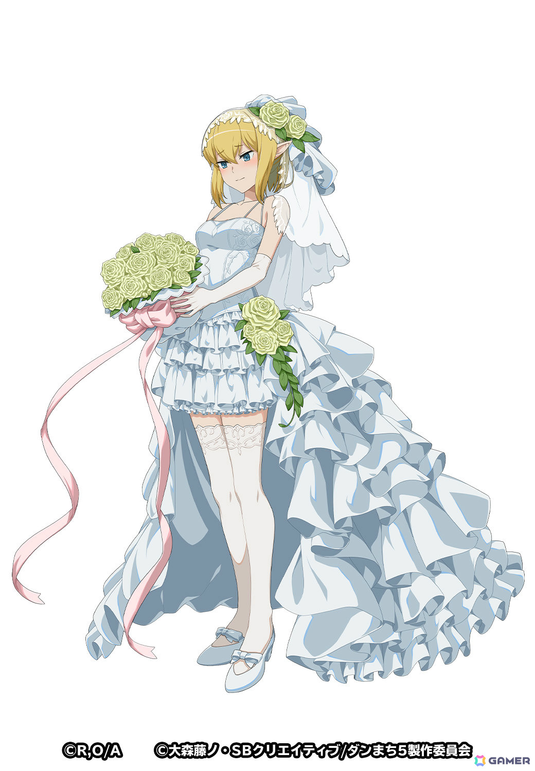 「ありふれた職業で世界最強 リベリオンソウル」アニメ「ダンまちV」とのコラボが開催！ドレスをまとったリュー、アイズなどのイラストも公開の画像