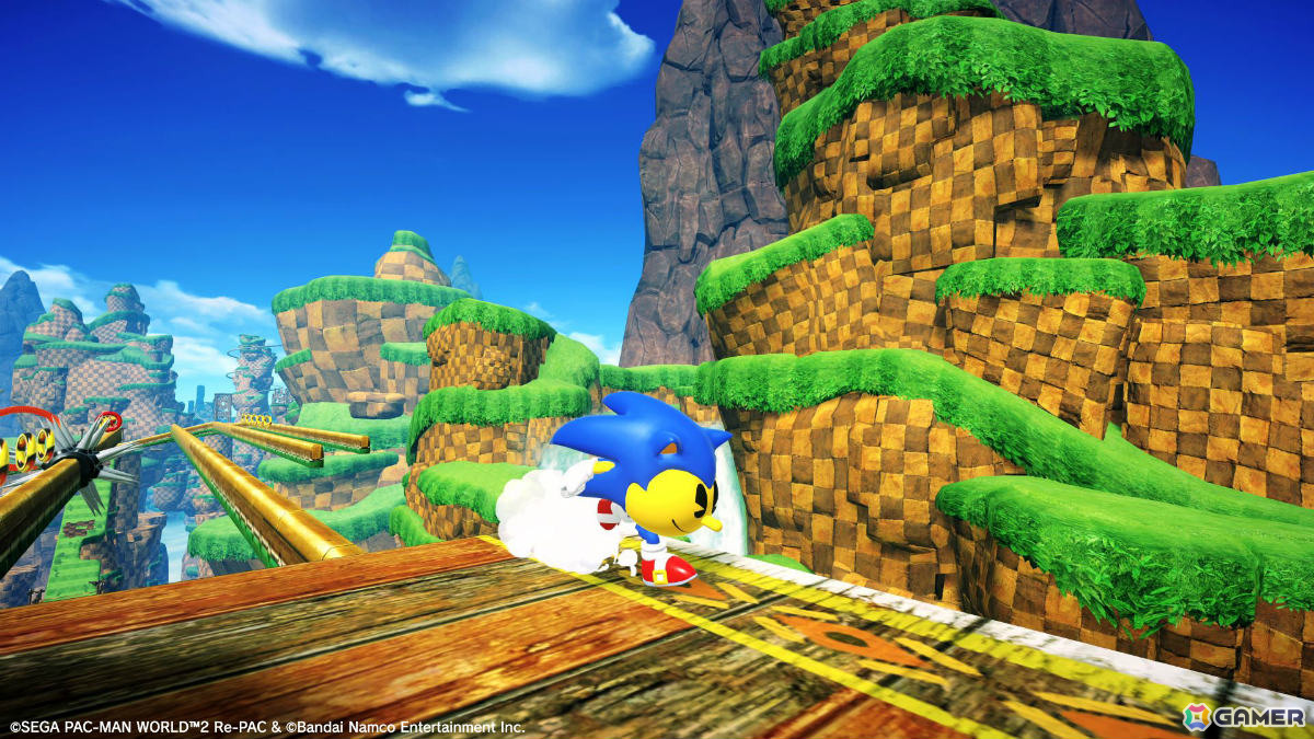 「パックマンワールド2 リ・パック」ソニックとのコラボコンテンツが配信!スピード感溢れるアクションやDr.エッグマンとの対決を楽しめるステージなどを紹介の画像