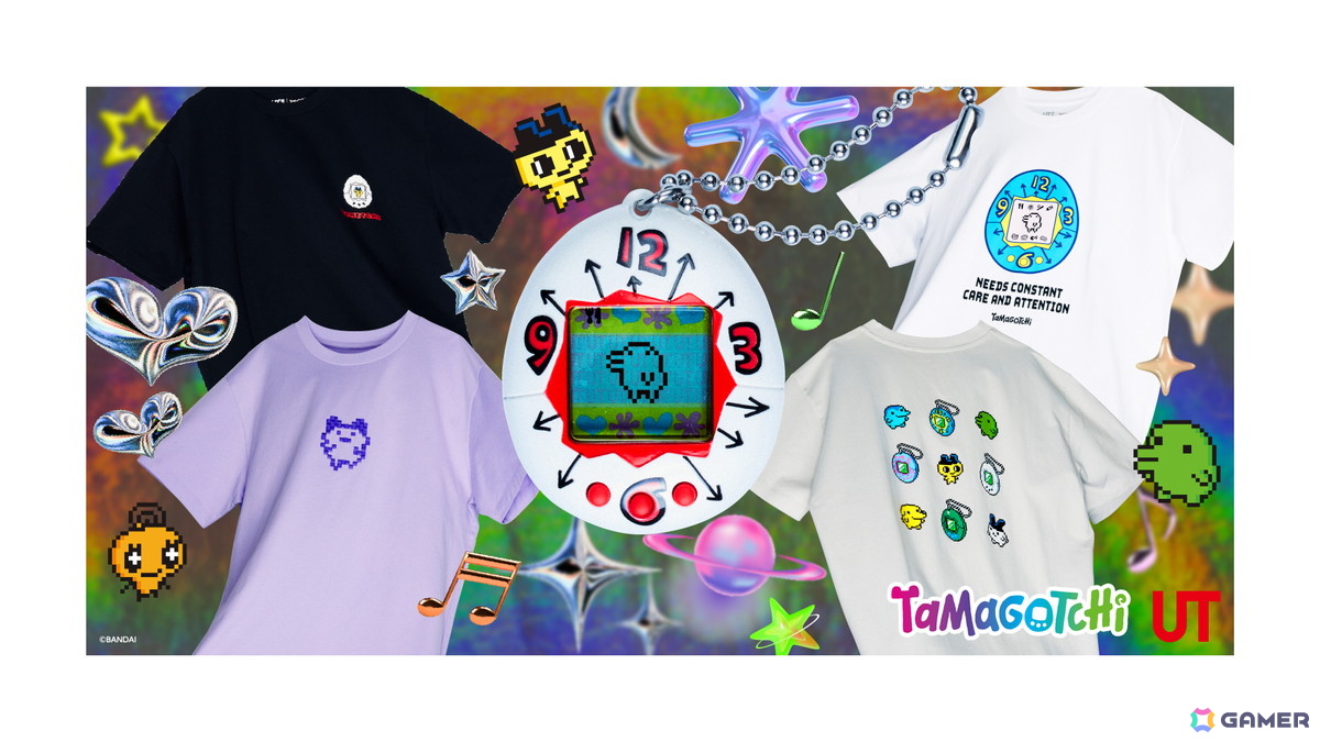 たまごっち」と「ユニクロ」がコラボ！Tシャツと初代「たまごっち」の