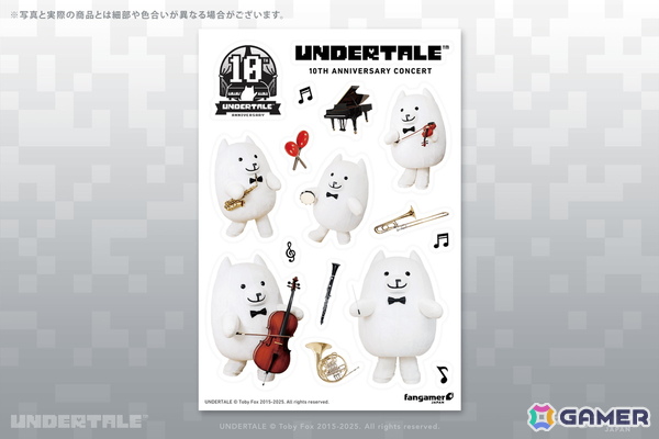 「UNDERTALE」10周年コンサートの先行販売グッズがFangamer Japanでも販売開始！「みのがす／たたかう」ぬいぐるみクッションが新登場の画像11