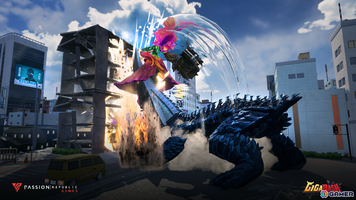 「GIGABASH」アニメ「GAMERA -Rebirth-」とのコラボDLCが11月21日に配信！ガメラとギロンが参戦の画像12
